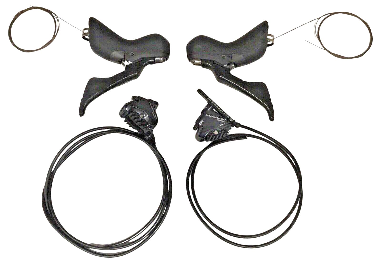 Shimano Ultegra 2x11 Disc Brake-Shift Levers, Calipers & Hoses ST-R8020 BR-R8070 3
