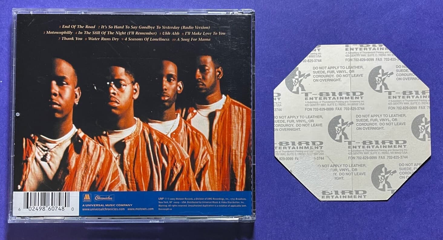 BOYZ II MEN 1995 BACKSTAGE PHOTO PASS TOUR & GREATEST HITS AUDIO MUSIC CD 2