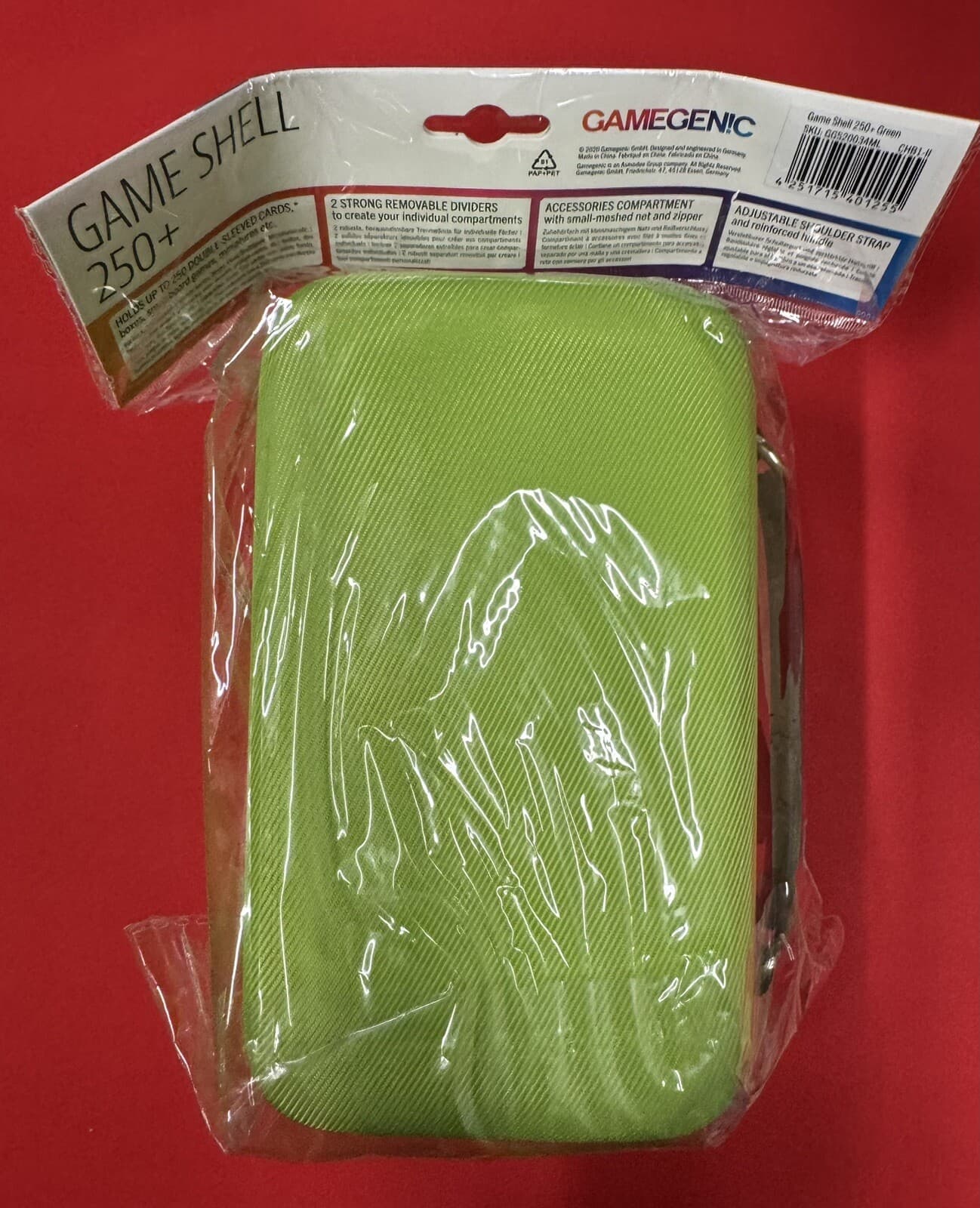 Gamegenic Game Shell 250+ Green - New 2