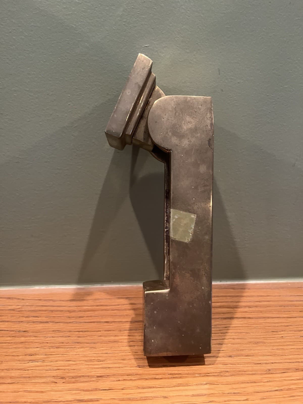 Vintage Heavy Solid Brass Heavy 6 1/2" Door Knocker 5