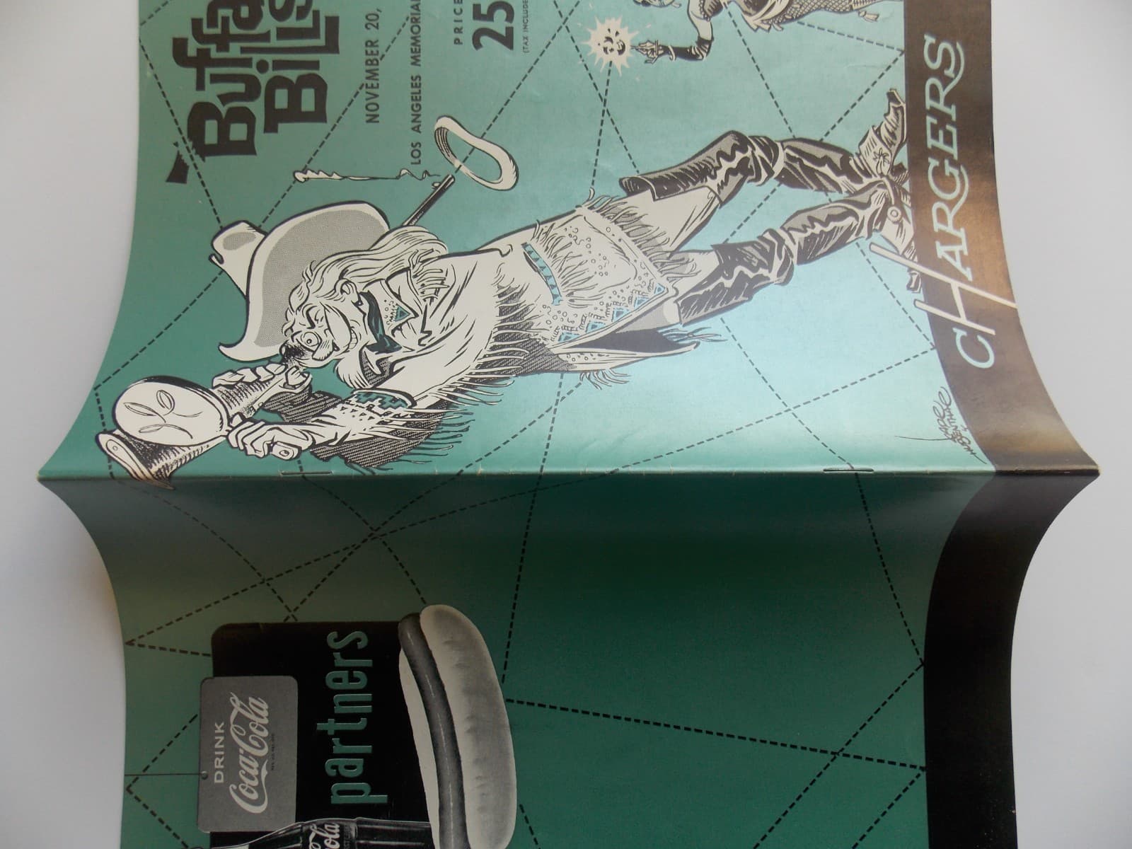 1960 BUFFALO BILLS at LOS ANGELES CHARGERS AFL FOOTBALL PROGRAM - FIRST YEAR 3