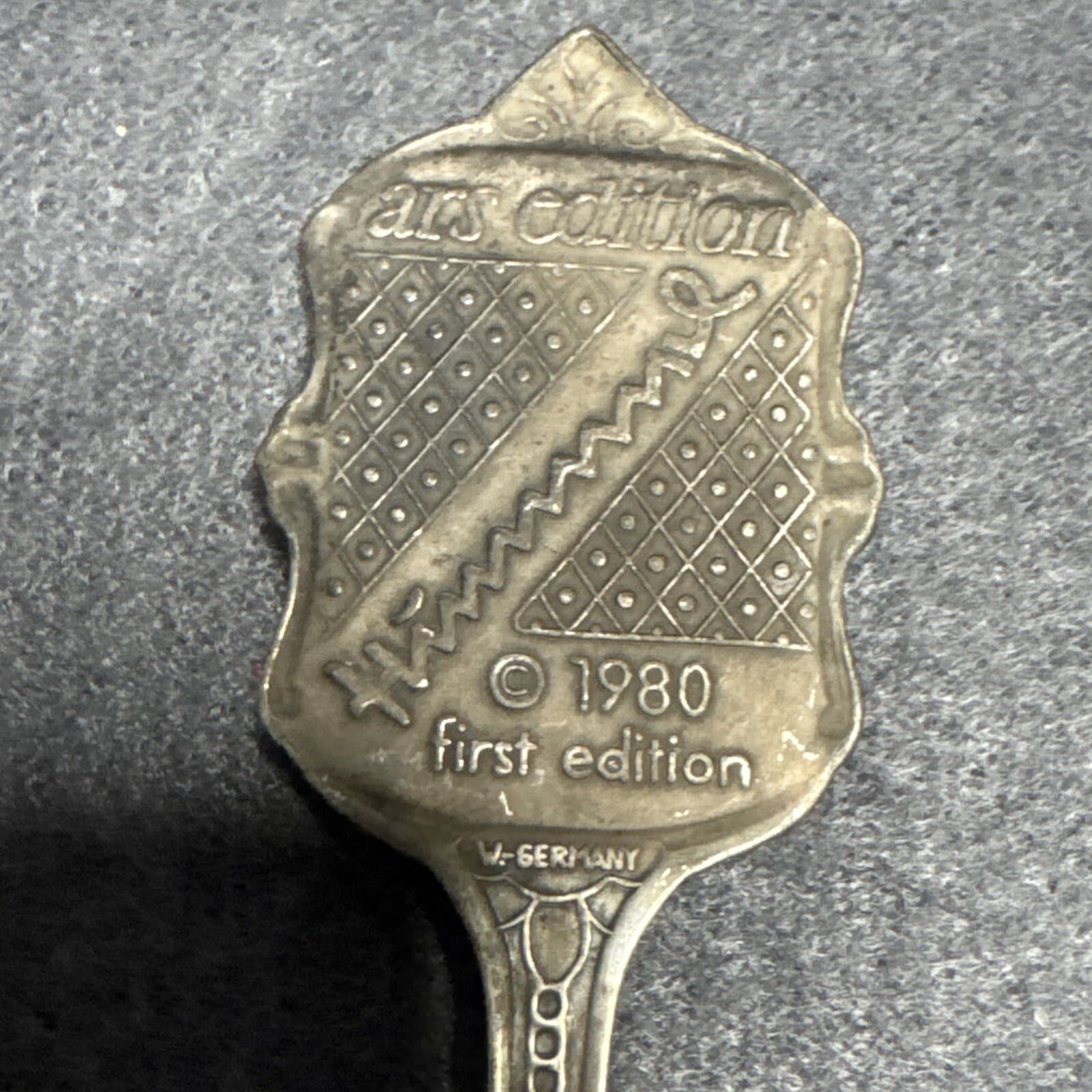 Hummel Silver Plate Spoon 1st Edition 1980 Vintage Germany Boy Girl Umbrella 5