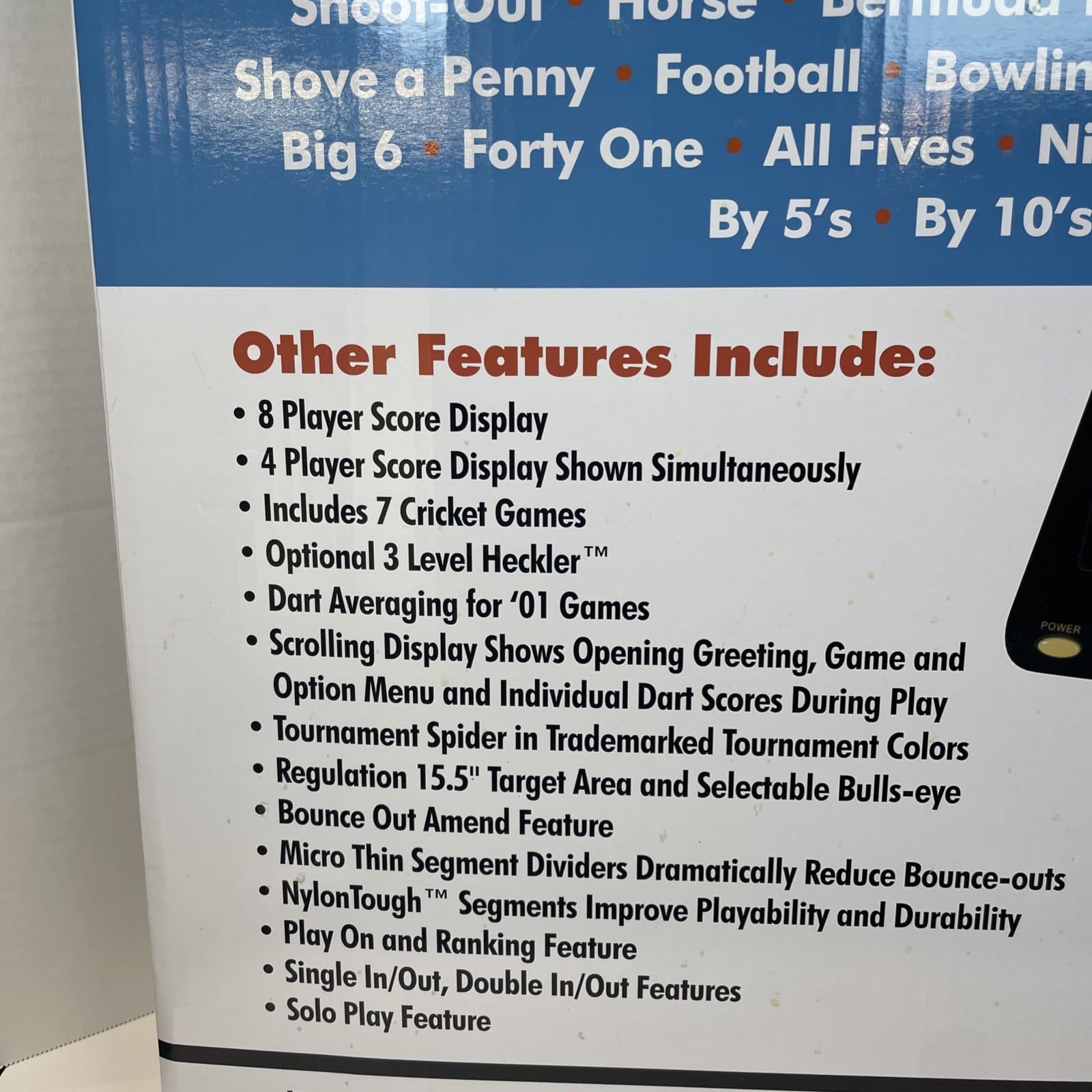 Arachnid E800ARA Cricket Pro Electronic Dartboard Dart Game Up to 8 Players 6