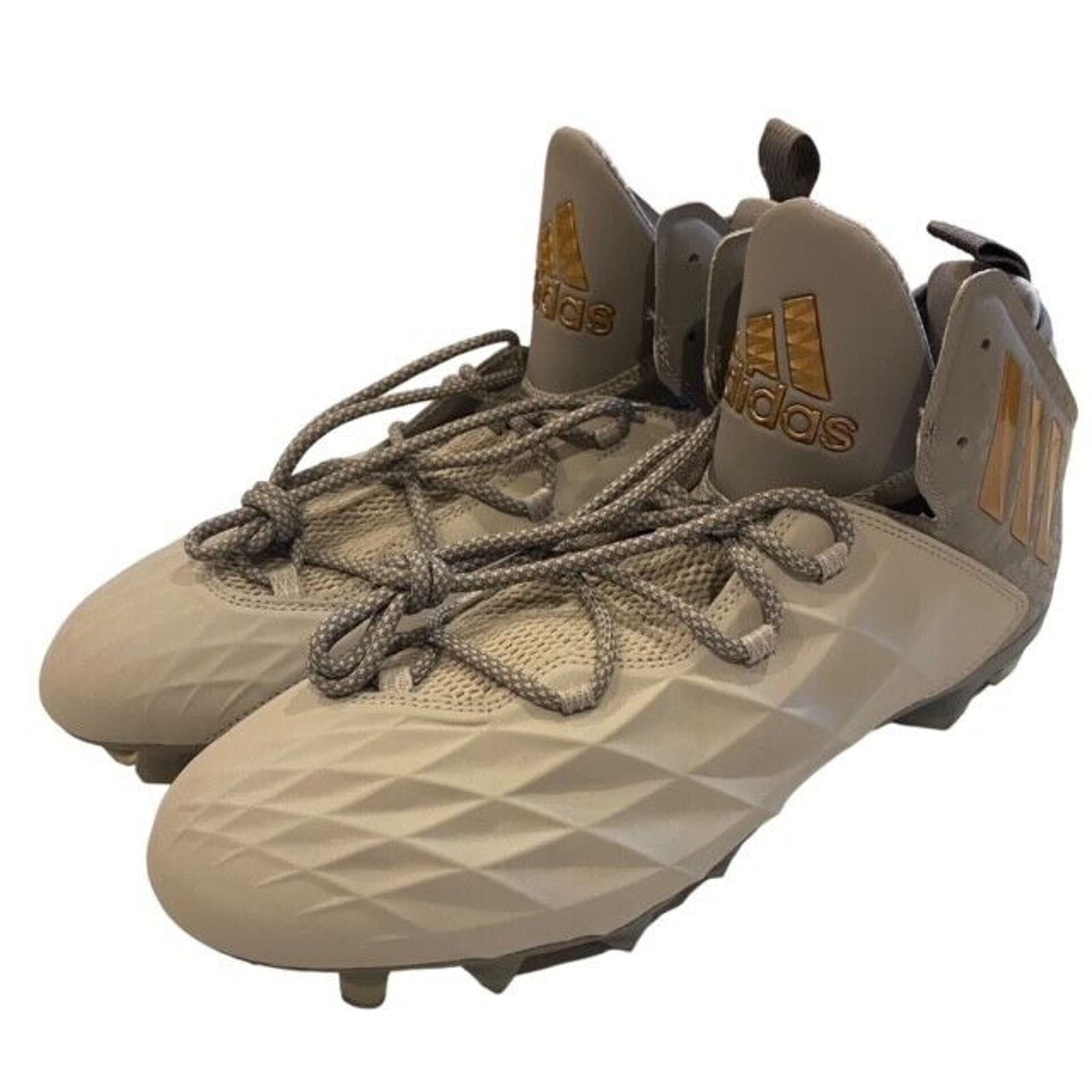 Adidas Freak Lax Mid Football Cleats CG4257 Gray Gold Mens Size 12.5 3