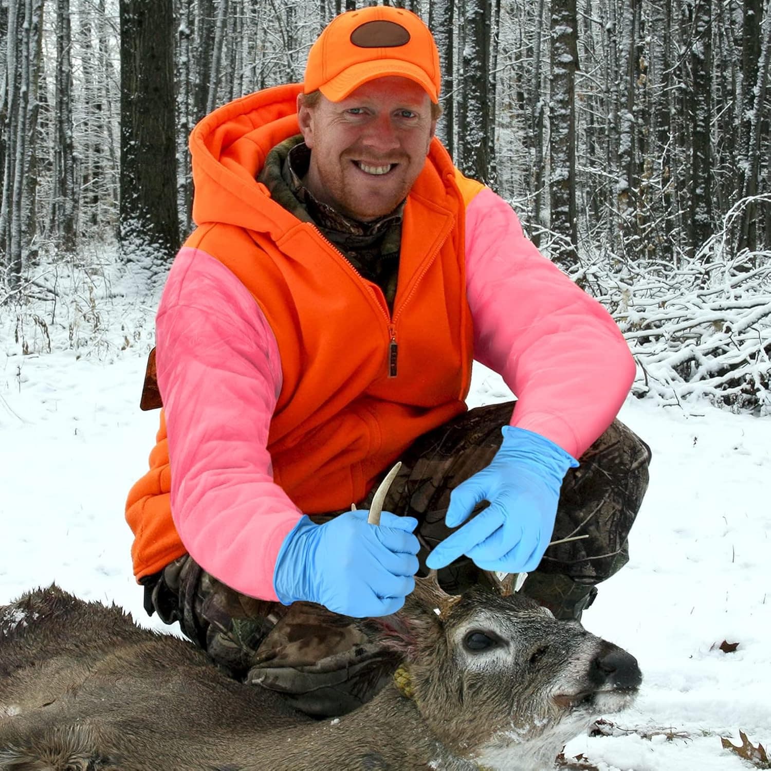 30 Pairs  Set, Disposable Deer Hunting Gutting Cleaning Gloves 5