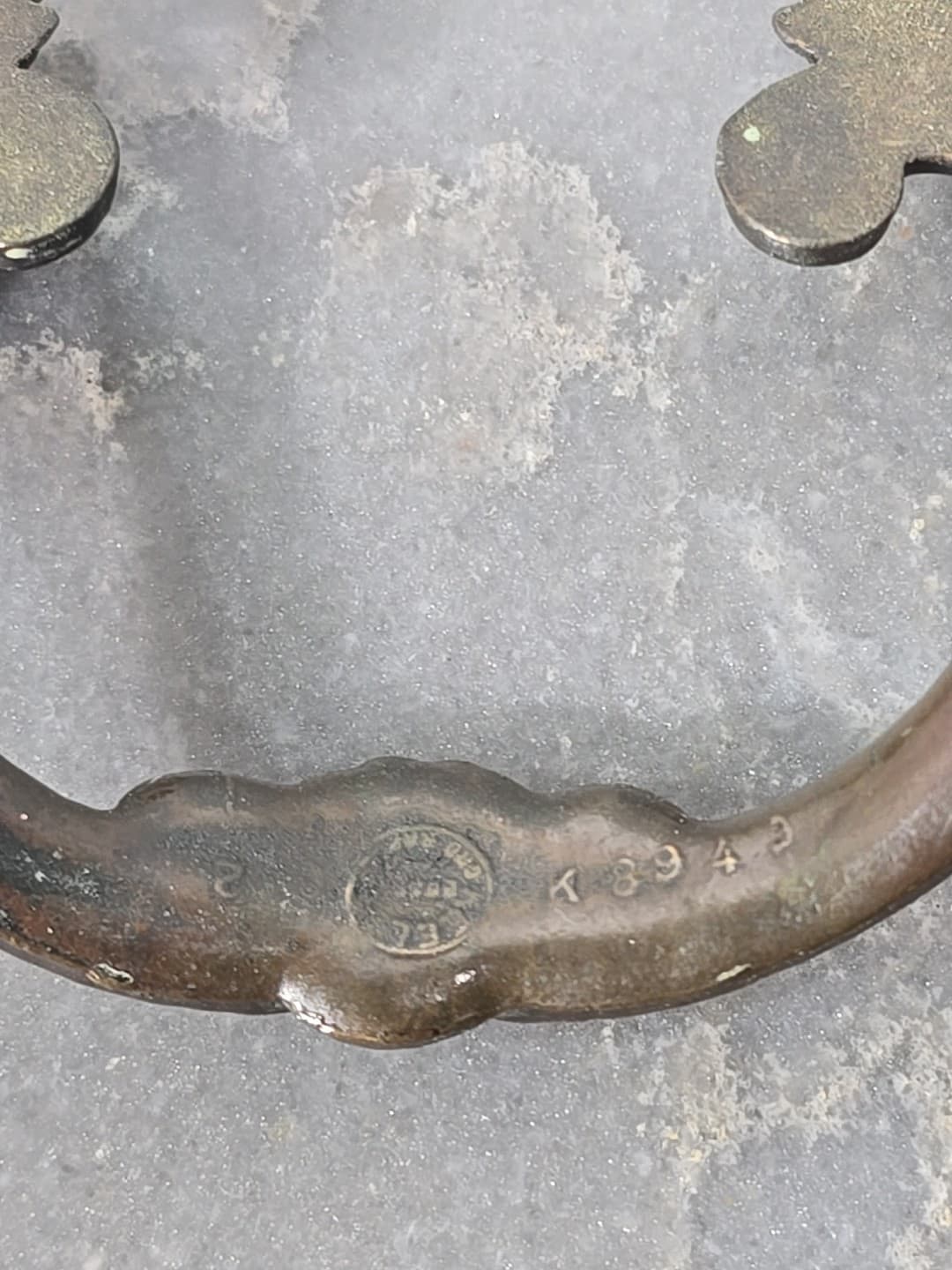 Vintage Drawer Pull French Provincial 3-1/2" Centers 6-1/8" Wide Keeler K8949 3