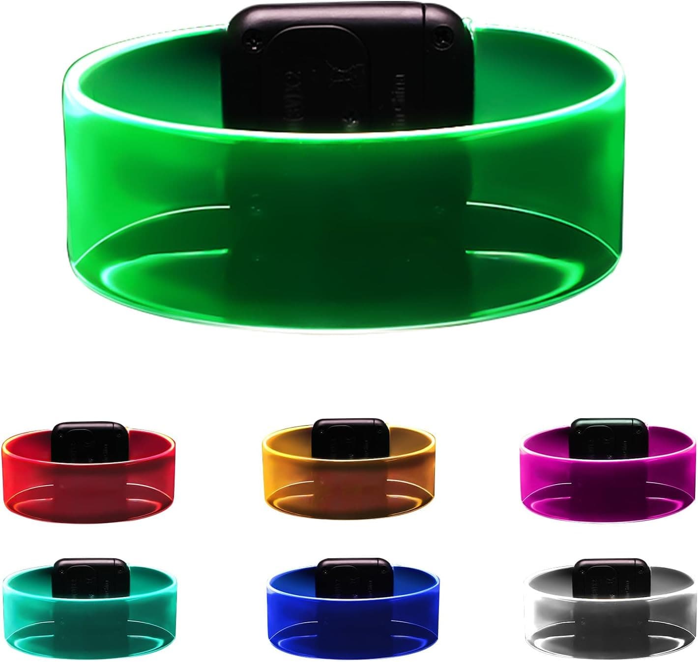 Led Light Up Bracelets with Clasp, Glow in the Dark Party Supplies Neon Rave ... 5