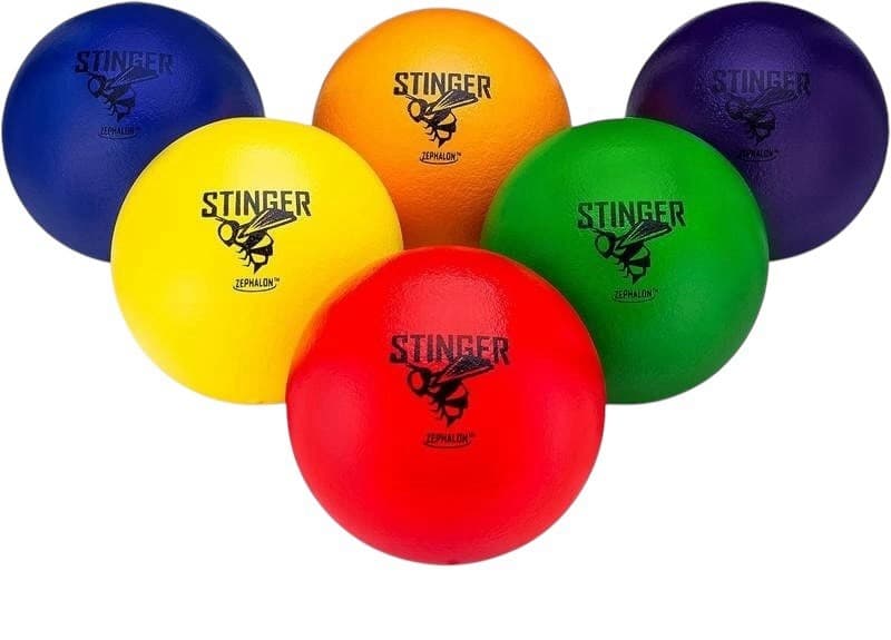 BRAND NEW Dodgeballs - Foam, Soft Skin, Low Bounce, 5.9" Set of 6 Balls