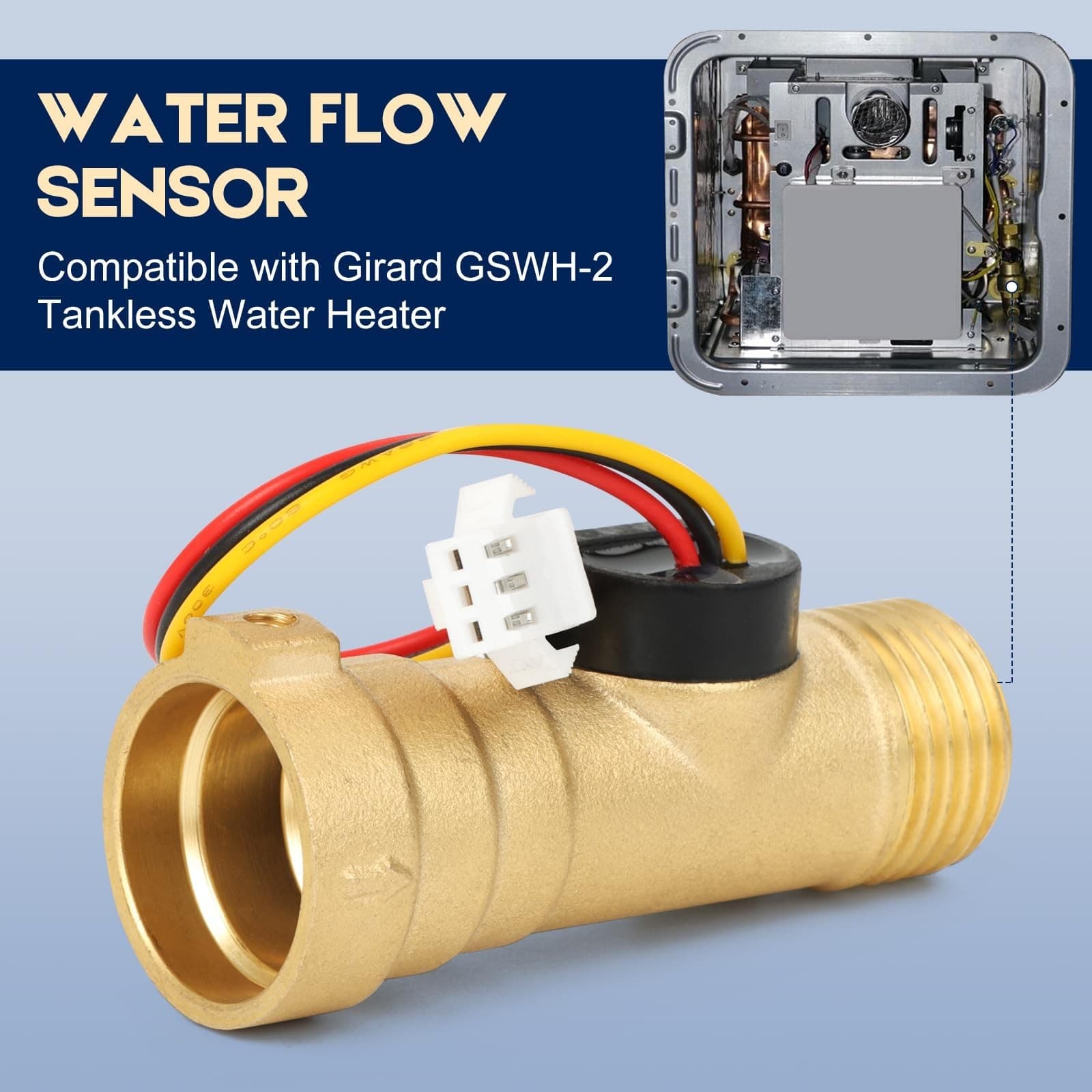 Water Flow Sensor RV Tankless Water Heater for Girard GSWH-2 Water Heater Rep... 4
