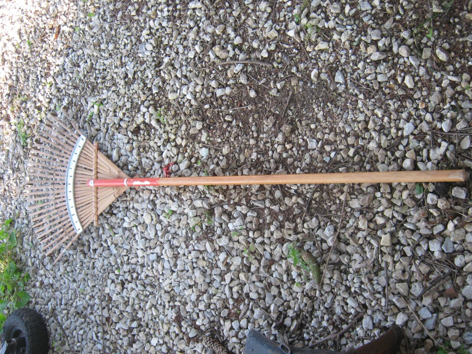 Used Bamboo Leaf Rake 2