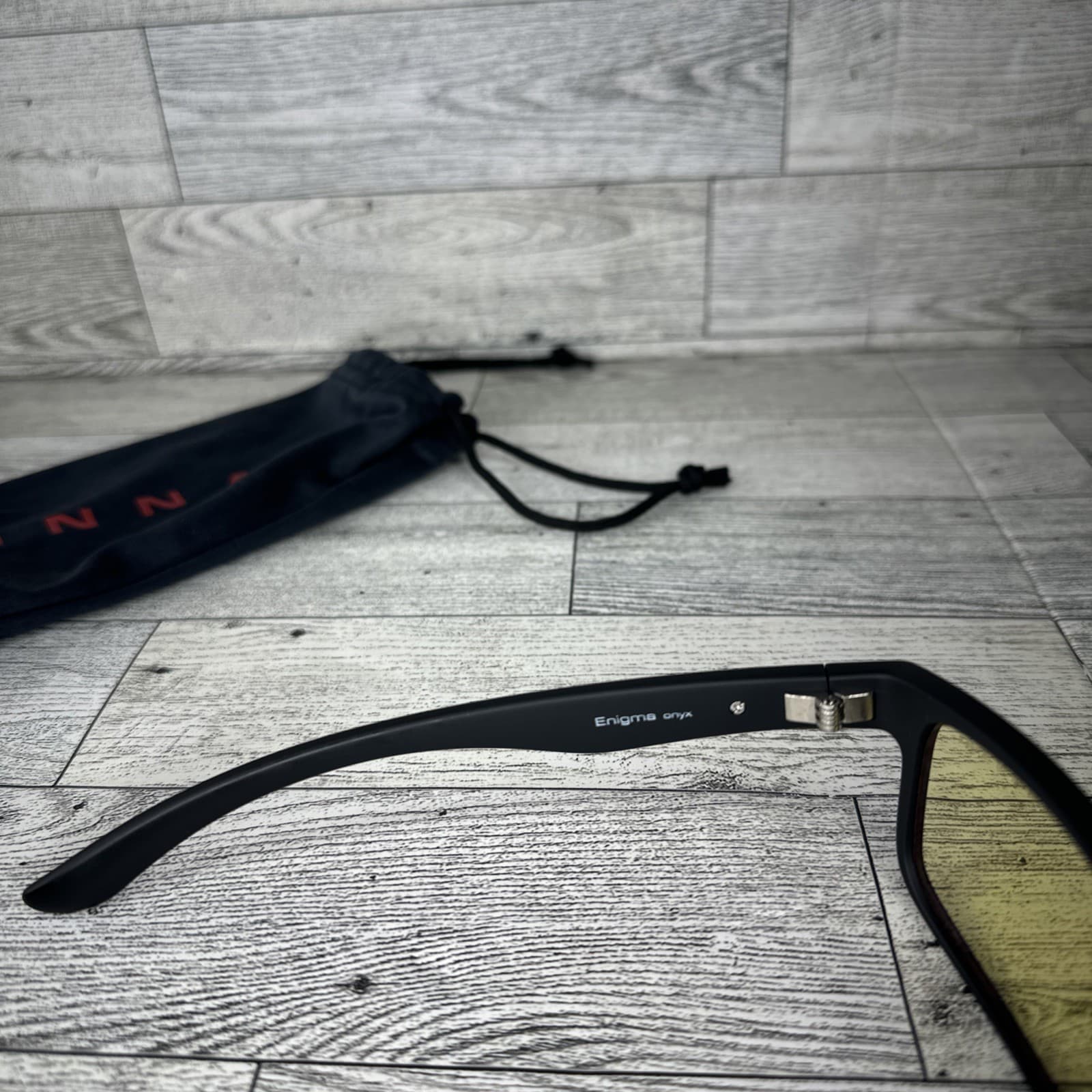 Gunnar Enigma Onyx Frame Gaming And Computer Glasses Amber Lens 58-18-135 4