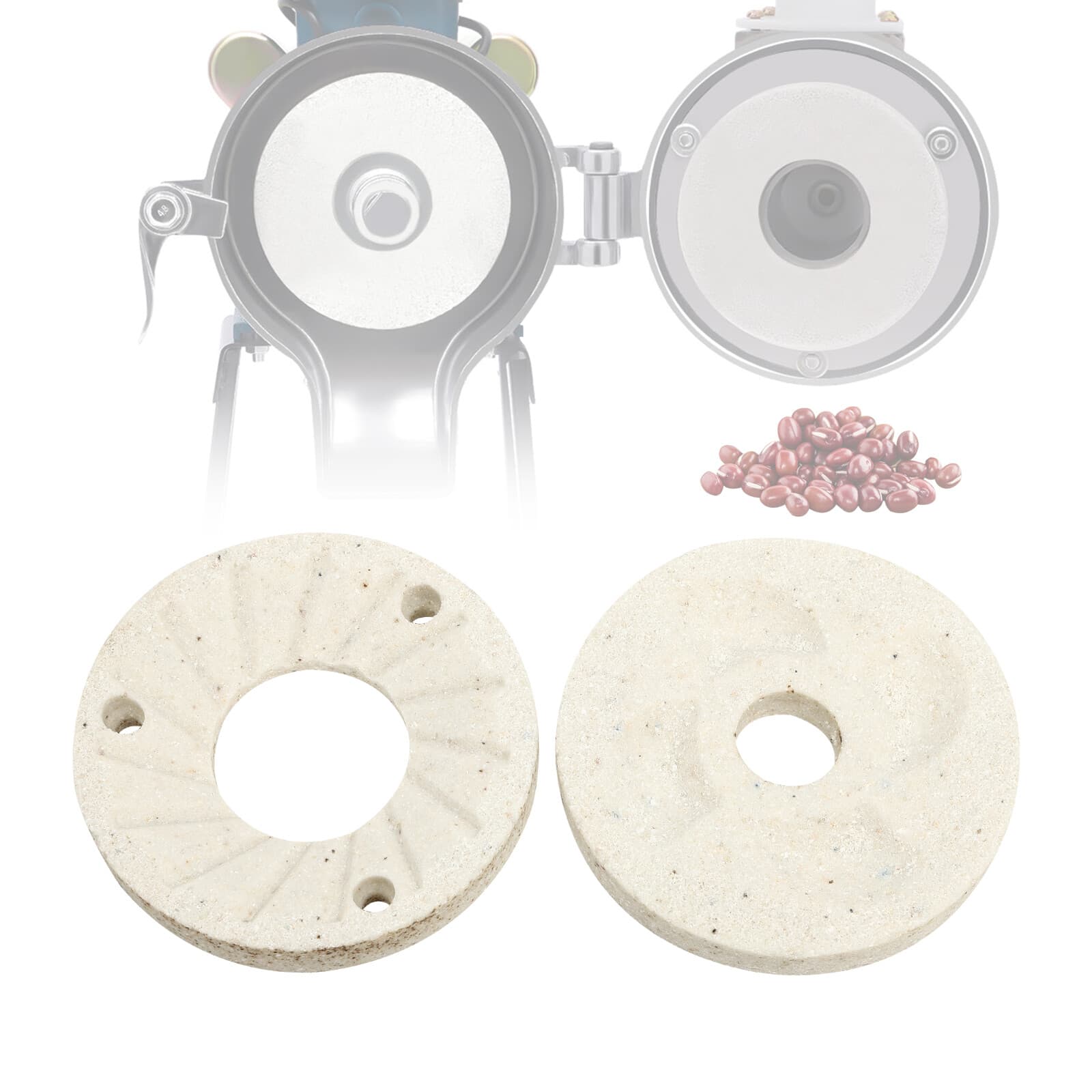 2PCS Grinding Sheets Discs for Electric Grain Mill Dry&Wet Grinder Machine NEW 6