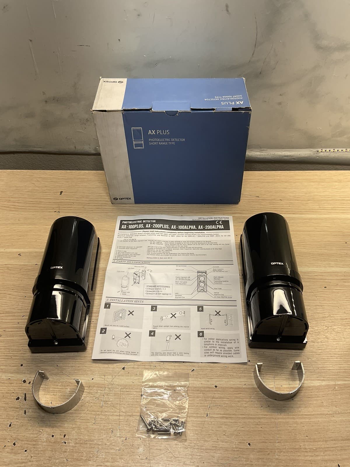 OPTEX AX-100 PLUS PHOTOELECTRIC DETECTOR/NEW/JUA2958 2