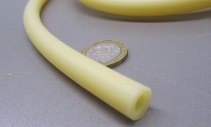 Latex Rubber Tubing Shore A35 Amber 7/16" OD x 1/4" ID x 3/32" Wall x 10' Length 6