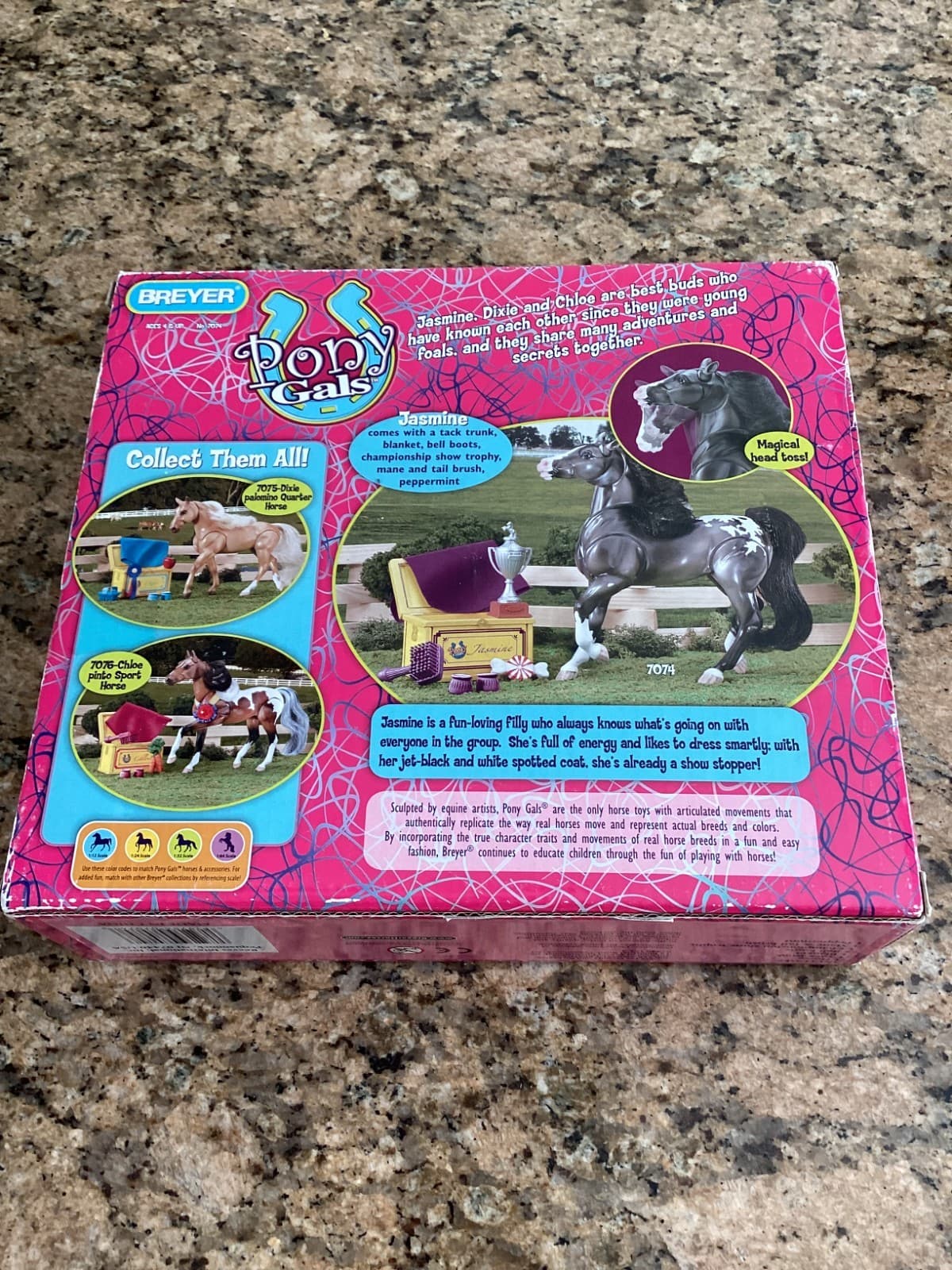 Breyer - Pony Gals Black Appaloosa Sport Horse 1:12 Scale. 2009 2