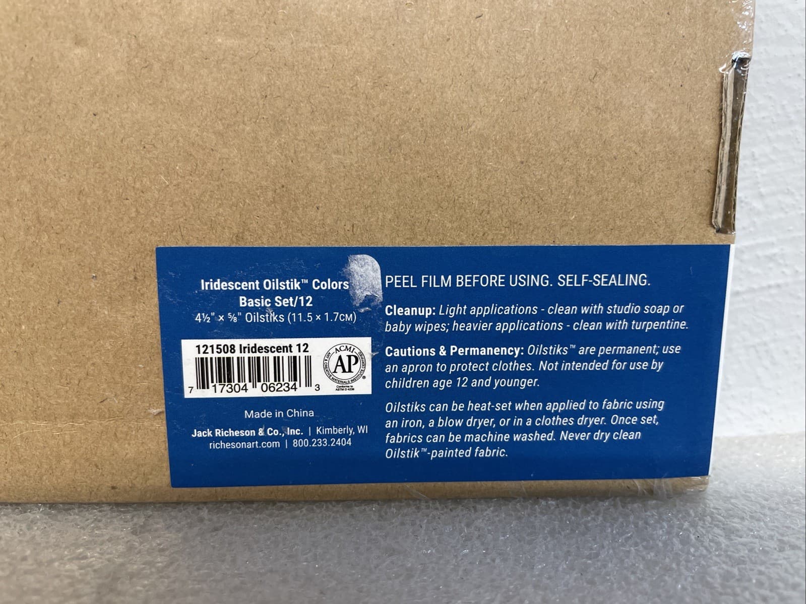 Shiva Oilstik Iridescent Oil Paint Solid Stick Set 121508 12 Colors New Sealed 4