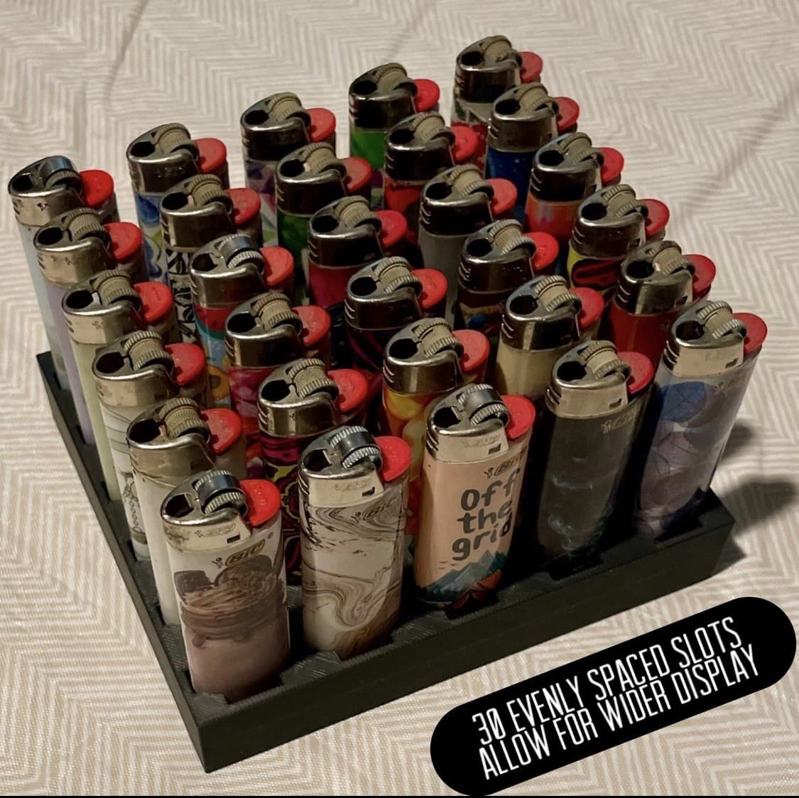 Bic Empty Display Tray For 30 Regular Size Lighters Store Counter Holder Retail