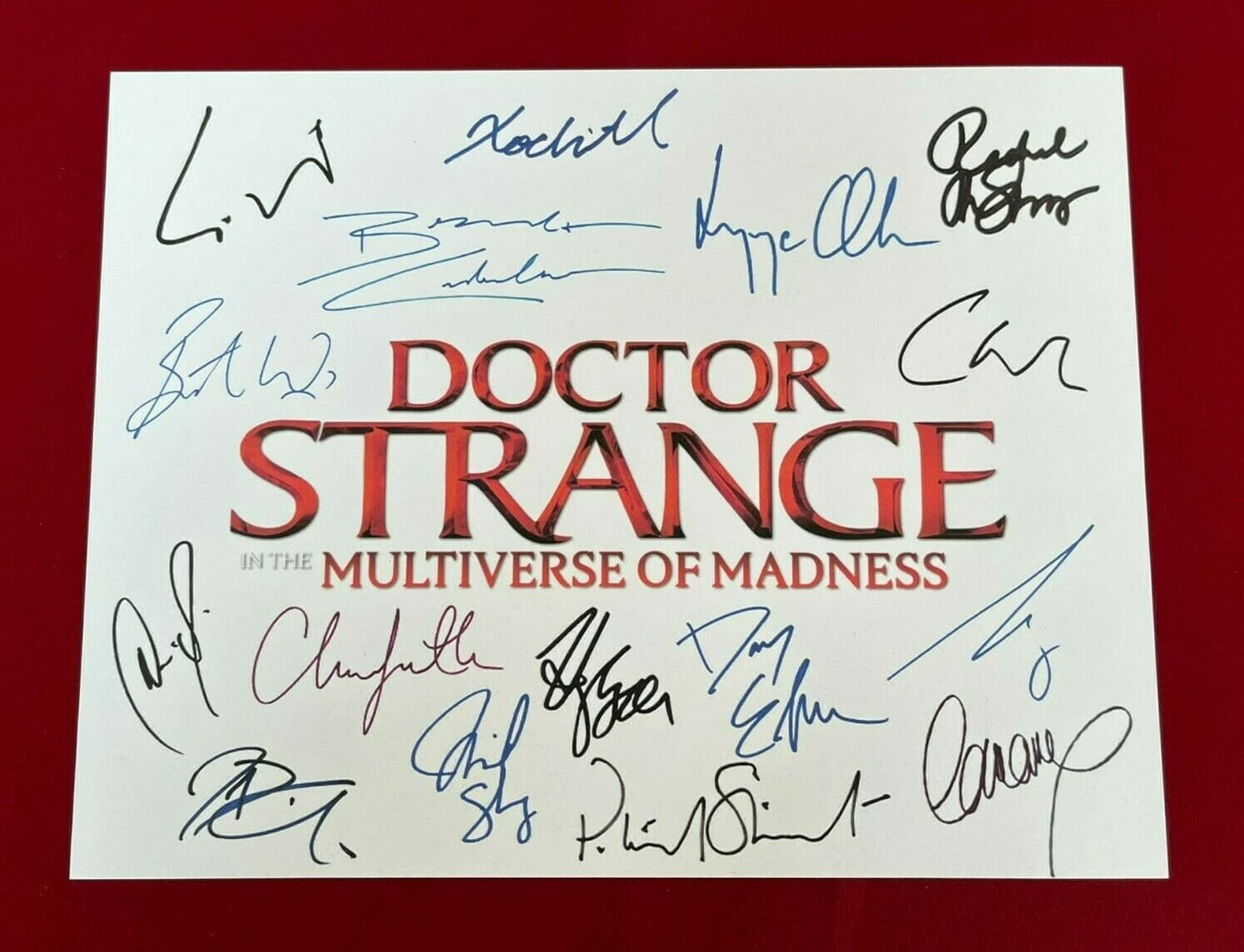 Doctor Strange in the Multiverse of Madness Title Card Signed-Autograph Reprints