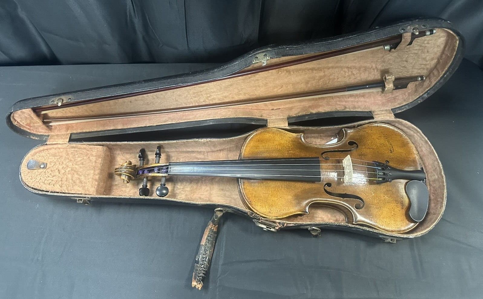 Antique German Antonio Stradivarius 4/4 Violin Copy -Fully Restored- Late 1800s 4