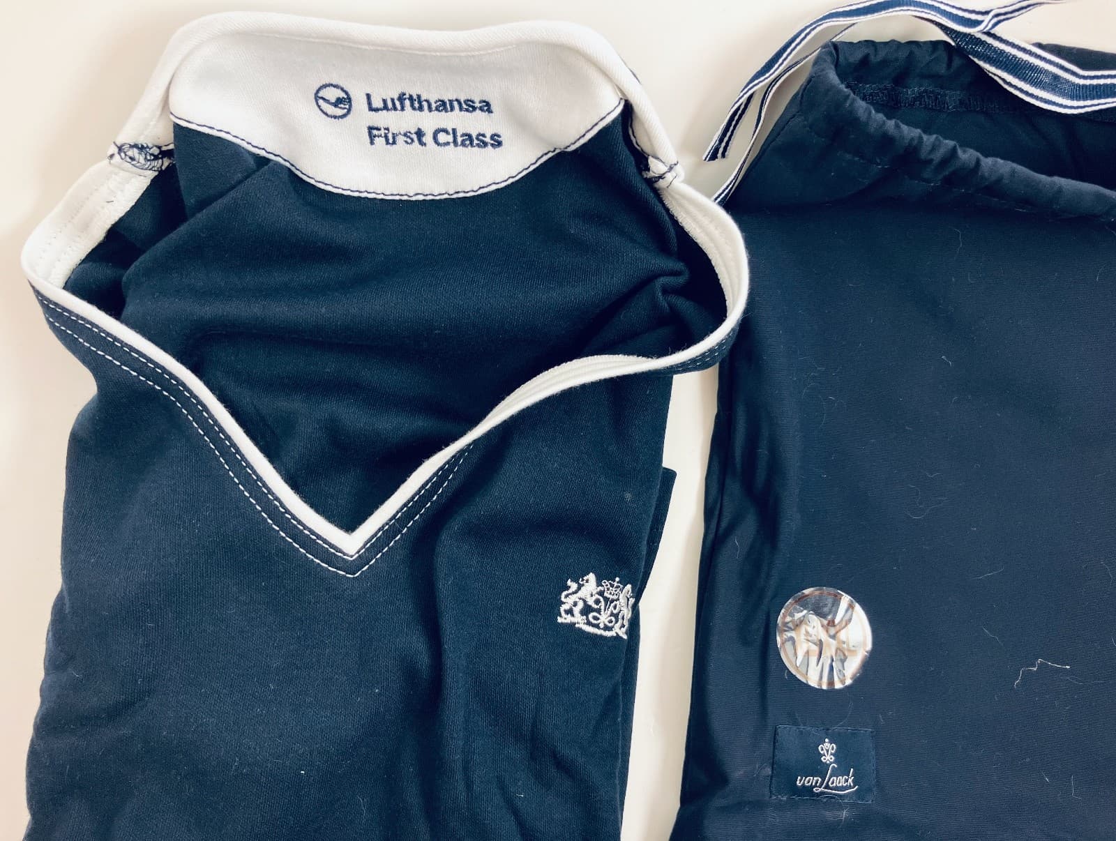 VAN LAACK - Set of 2 - Lufthansa First Class Pyjamas / Pajamas NEW - XL /XXL  3