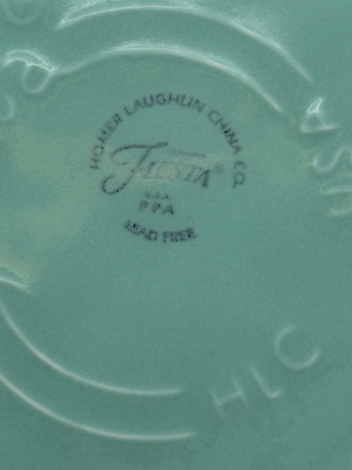 Fiesta Ware 8.25” Medium Pie Baker Plate Seamist Sea Mist Green Fiestaware 2001 3