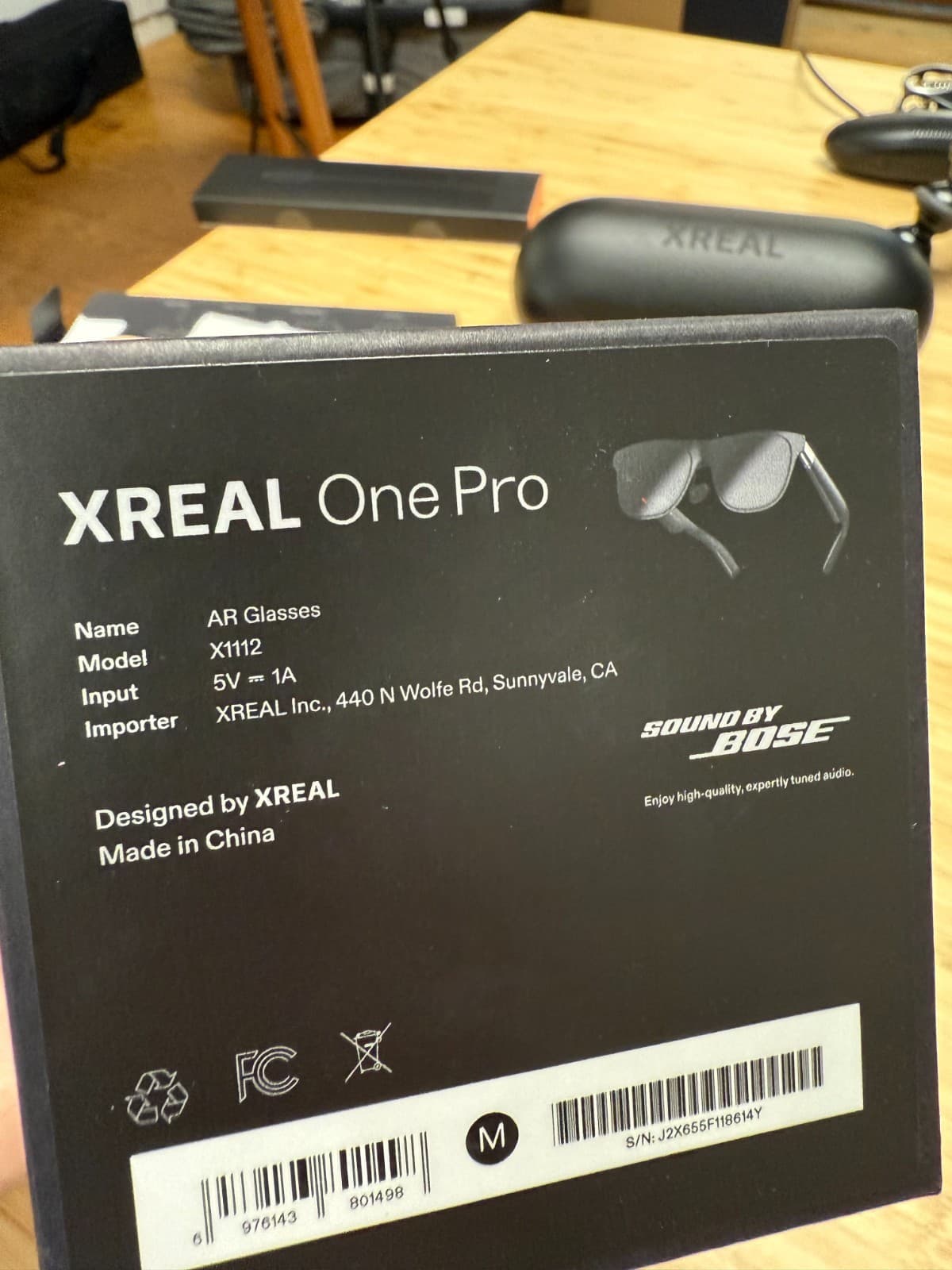 XREAL One Pro AR (M IPD 57-66mm) Glasses + Charging Hub 3