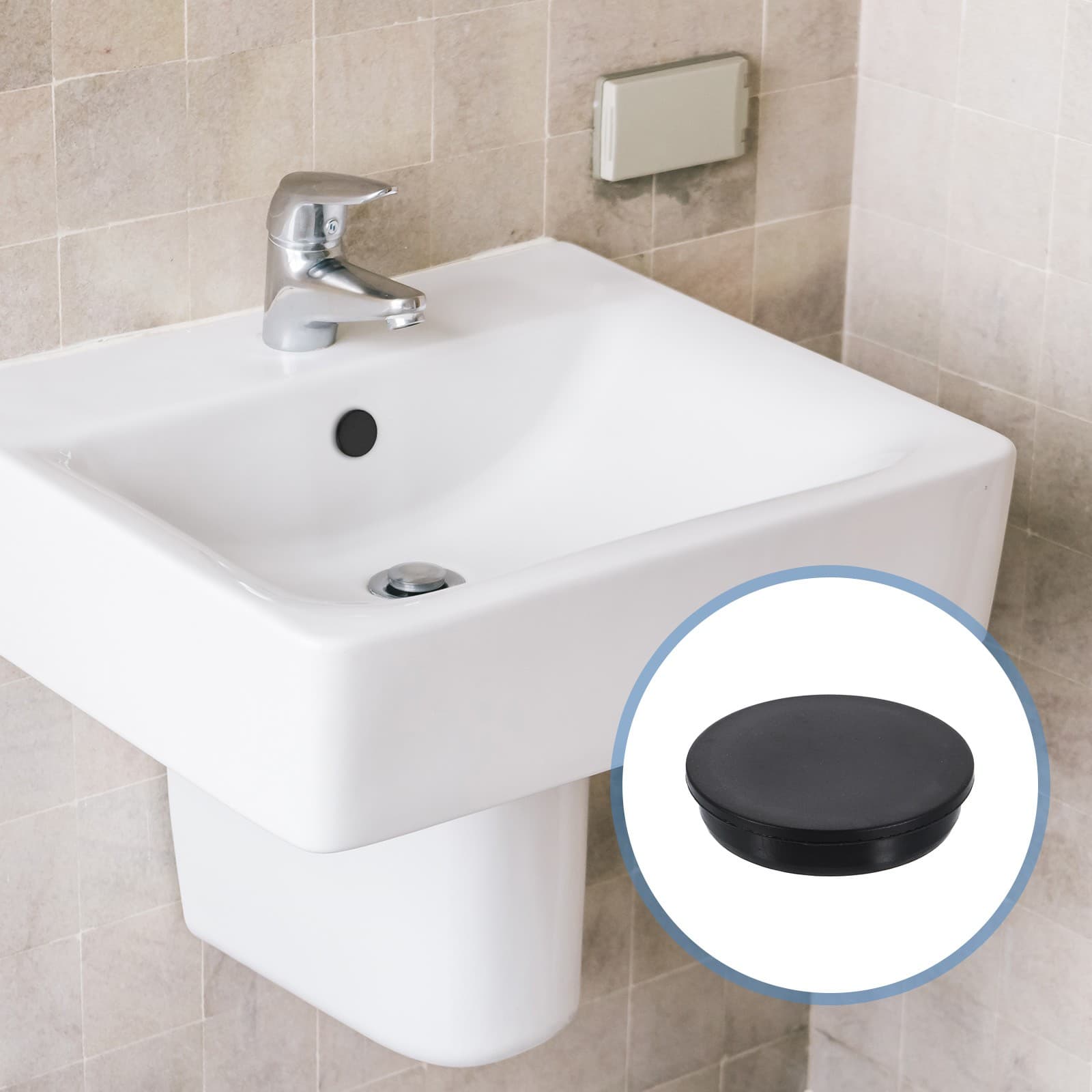 Silicone Hole Plugs, Round Rubber Stopper for 65mm/2.56" Hole, Black 5