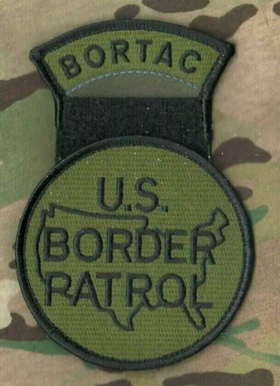 AFGHAN ARMY ANA TRAINING BORDER SECURITY SRT ⭐BORTAC⭐ BORSTAR OD velkrö 2-PC