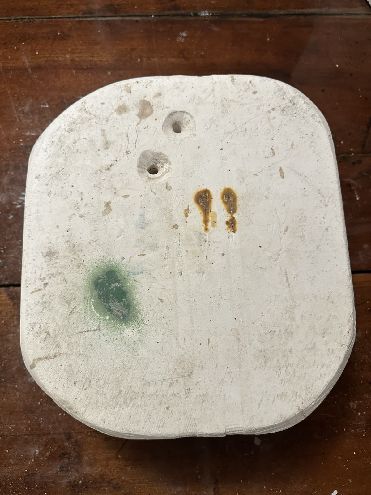 Kimple 2884 Snowman Pulling Tree 1997 Slip Mold Christmas Winter SEE PHOTOS 6