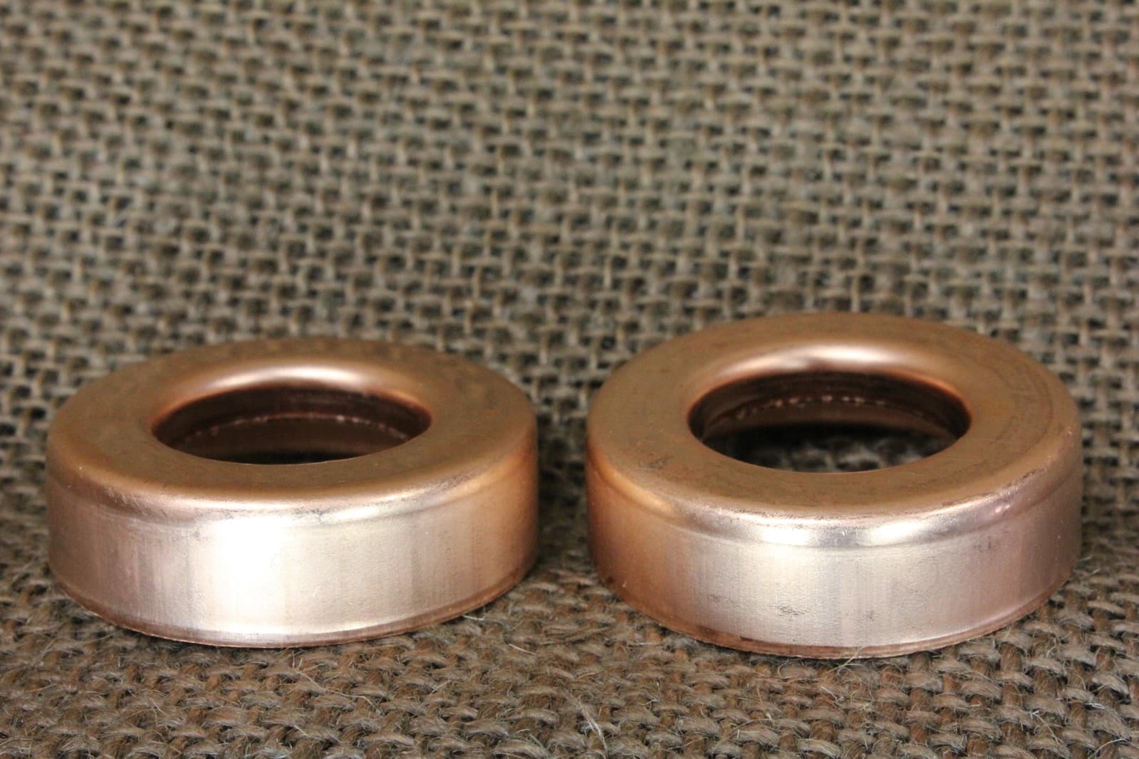 2 Lightning Rod Ball End Caps Solid Copper New Replacement 1 1/4 X 5/8” Small 2
