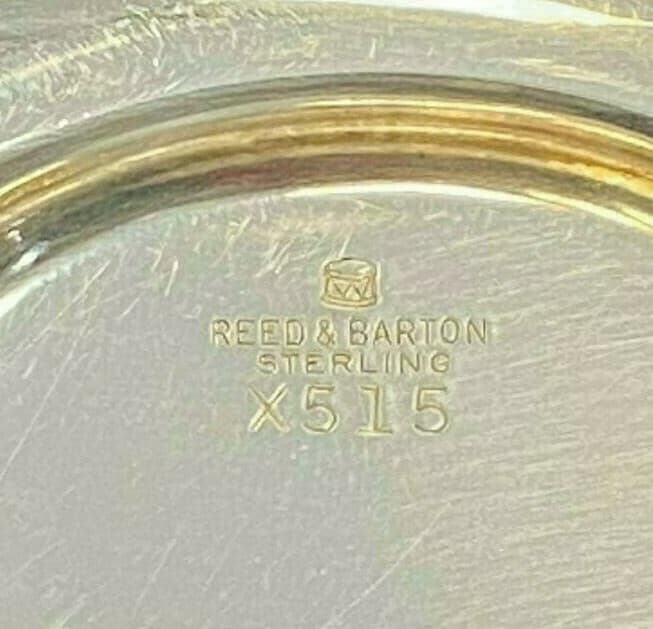 925 Sterling Silver150gr Reed & Barton X515 set -Sauce Boat and Underplate  5