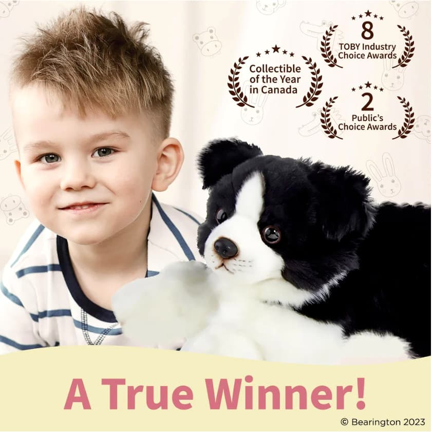 ✤ New BEARINGTON COLLECTION Plush Toy BORDER COLLIE Sheepdog Soft Cuddle Dog 3