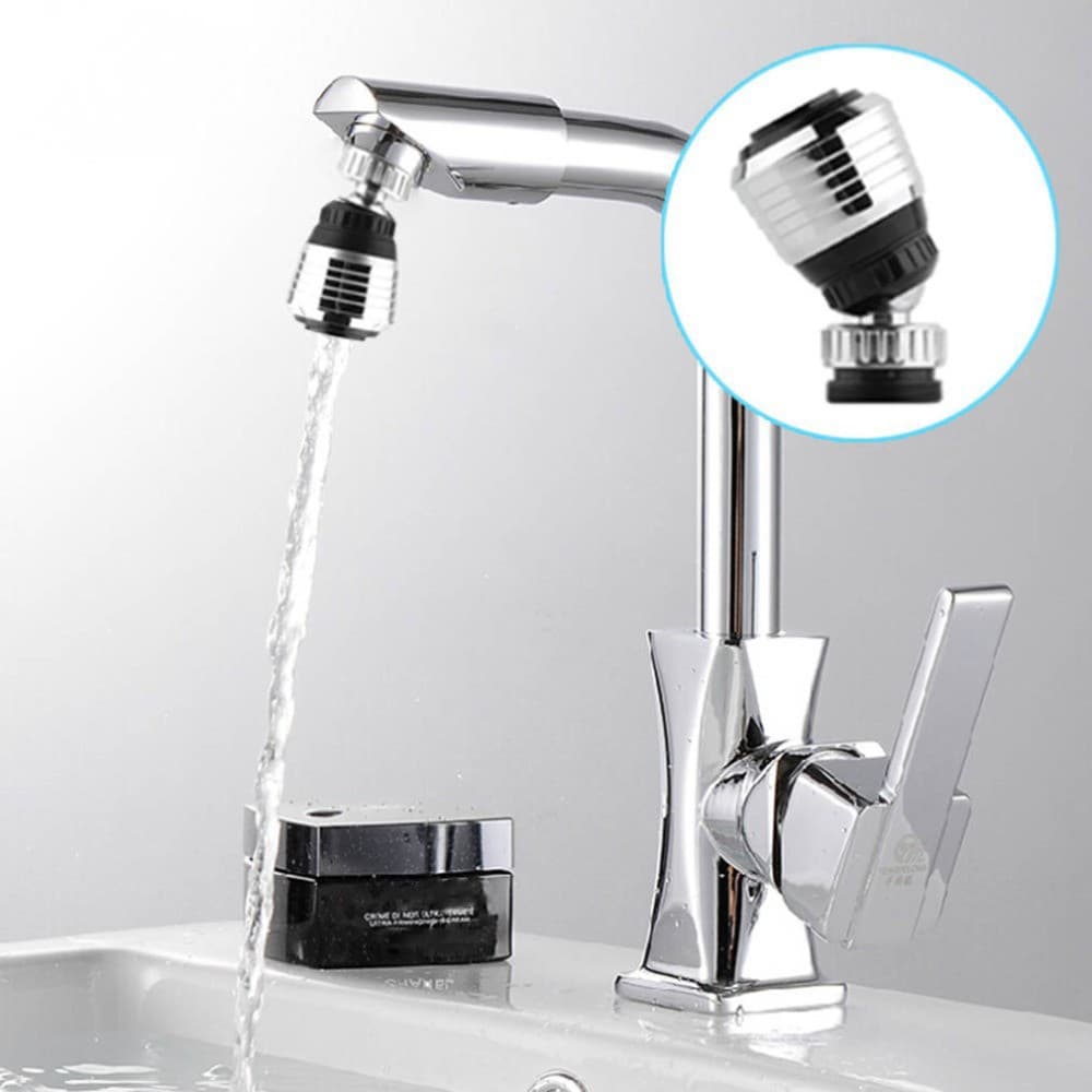 Sink Water Faucet Tip Swivel Nozzle Adapter Kitchen Aerator Tap Chrome Sprayer 6