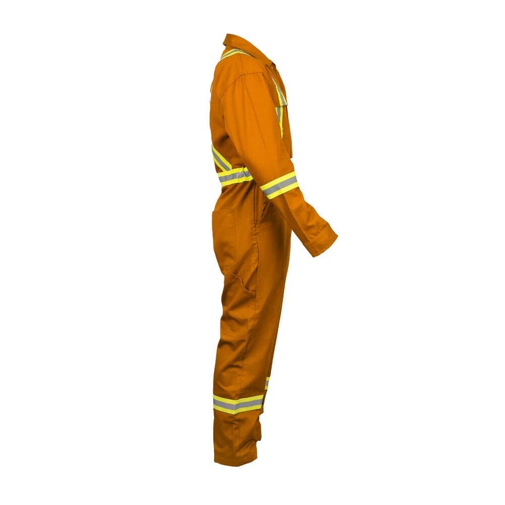 Safety High Visibility Hi Vis Work Coverall with Leg Zipper-Full Sleeve-100%C 4