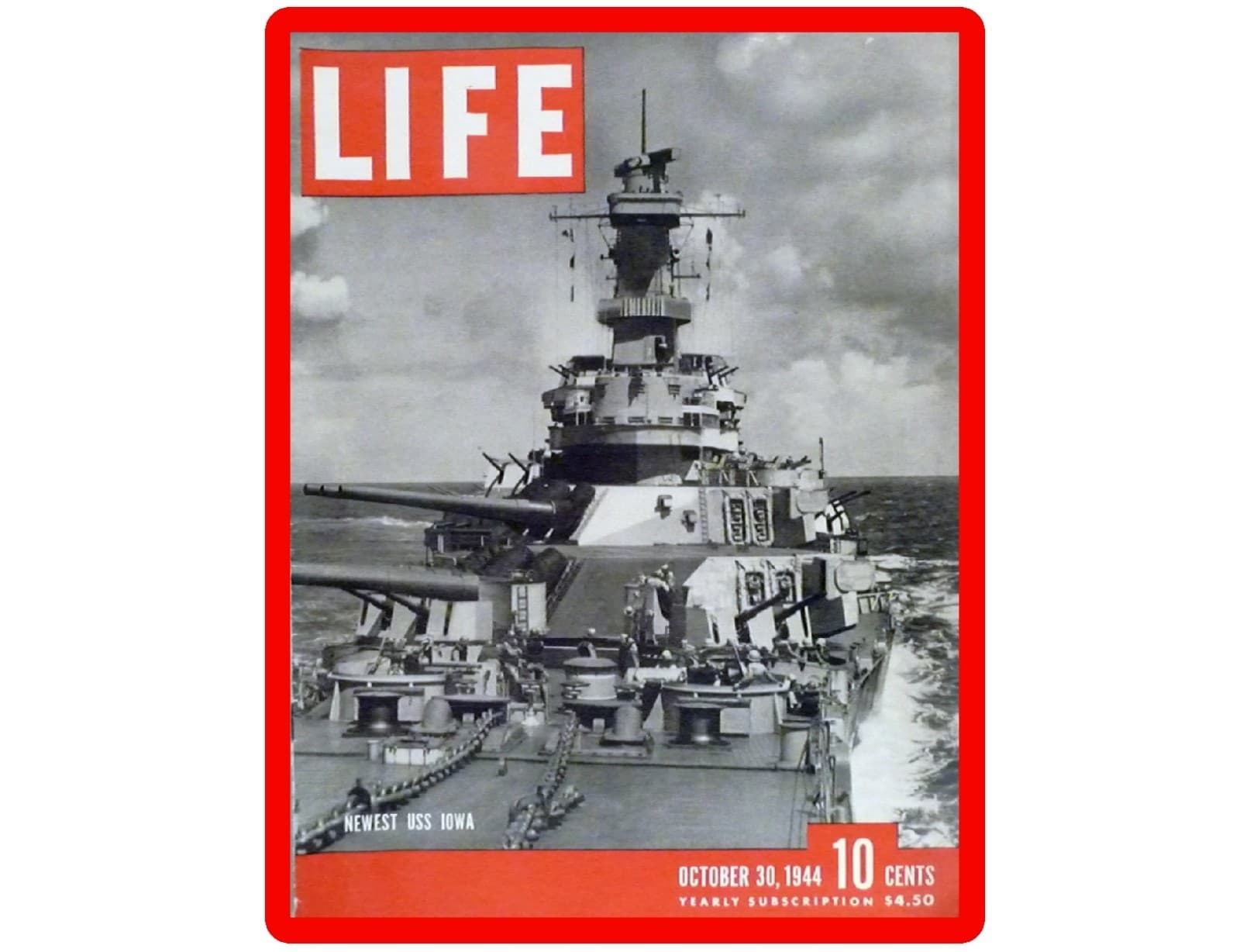 USS Iowa Refrigerator Tool Box  Magnet  Man Cave Room