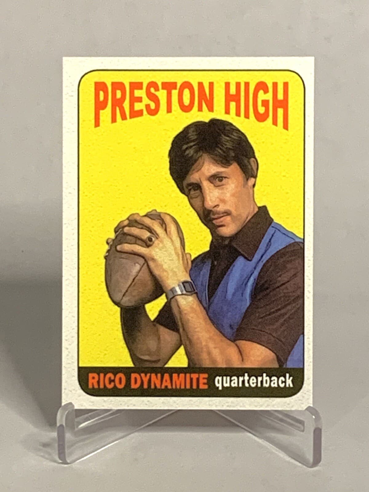 Custom Uncle Rico Dynamite. Parody Trading Card. Novelty Art Print
