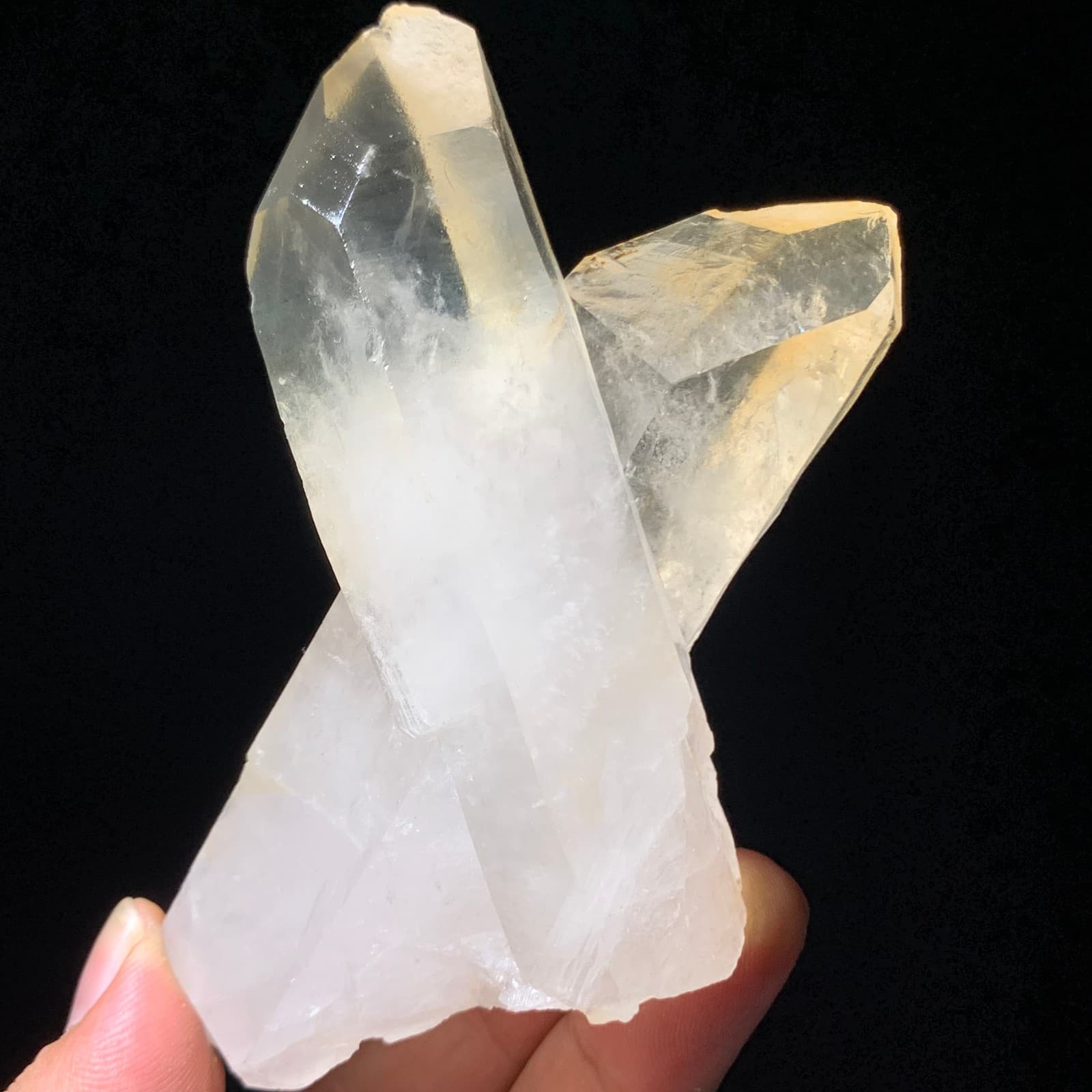 222g Natural White Clear Quartz Mineral Specimen Crystal Cluster Reiki Decor 3