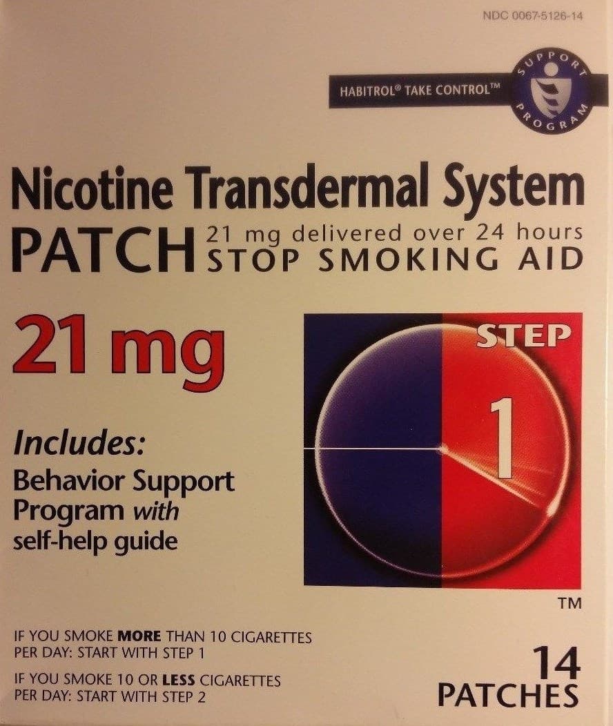 Habitrol Nicotine Transdermal System Patch 21 mg Step 1, 14 PATCHES (2-week kit) 2