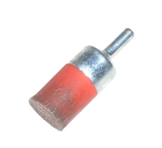 Weiler 1 inch Polyflex Encapsulated Crimped Wire End Brush 0.0104 w 1/4 Shank