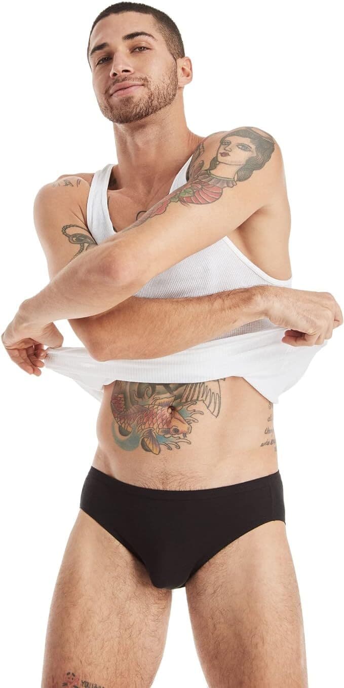 Hanes Men's Tagless Comfort Flex Fit Dyed Bikini Cotton Blend 3 or 6 Pairs 3