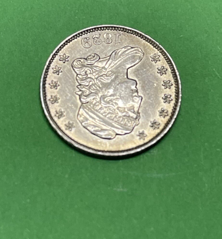 1829 Capped Bust Half Dime H10c BU High Grade  Hair-lined Obverse 5