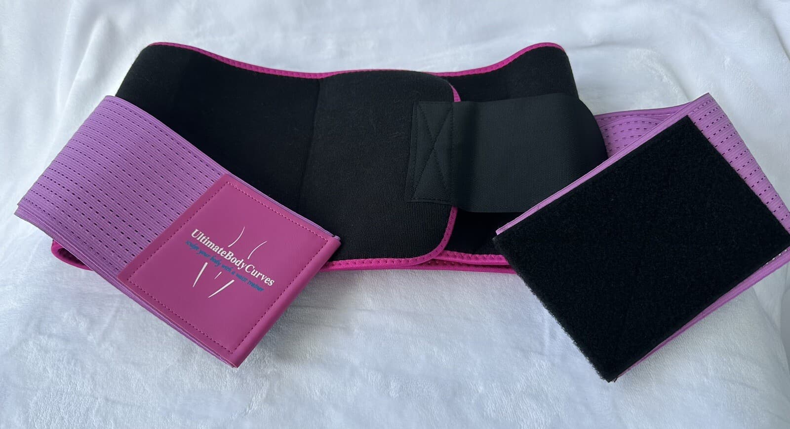 UBC-Sweat Sweet Waist Belt Trimmer Belt-Large/Pink adjustable waist Trainer 4