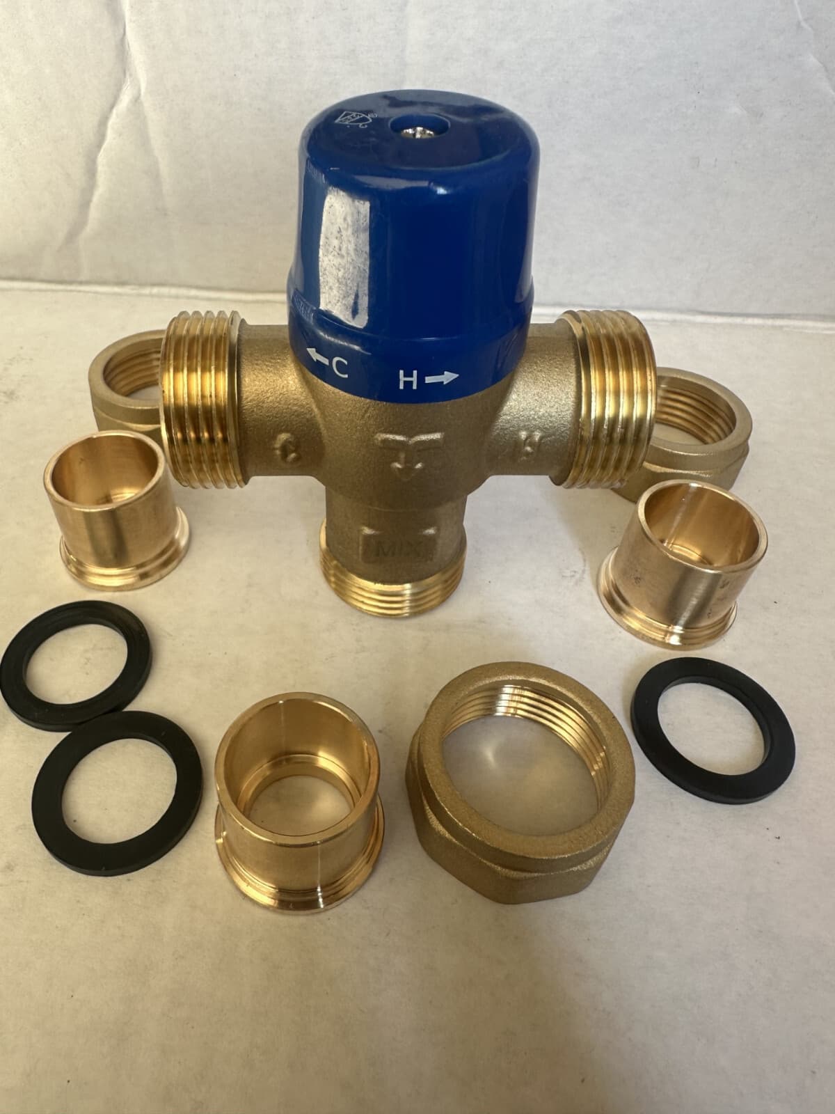 Freeheat4u Thermostatic Mixing Valve with removable 3/4" Sweat Ends 4