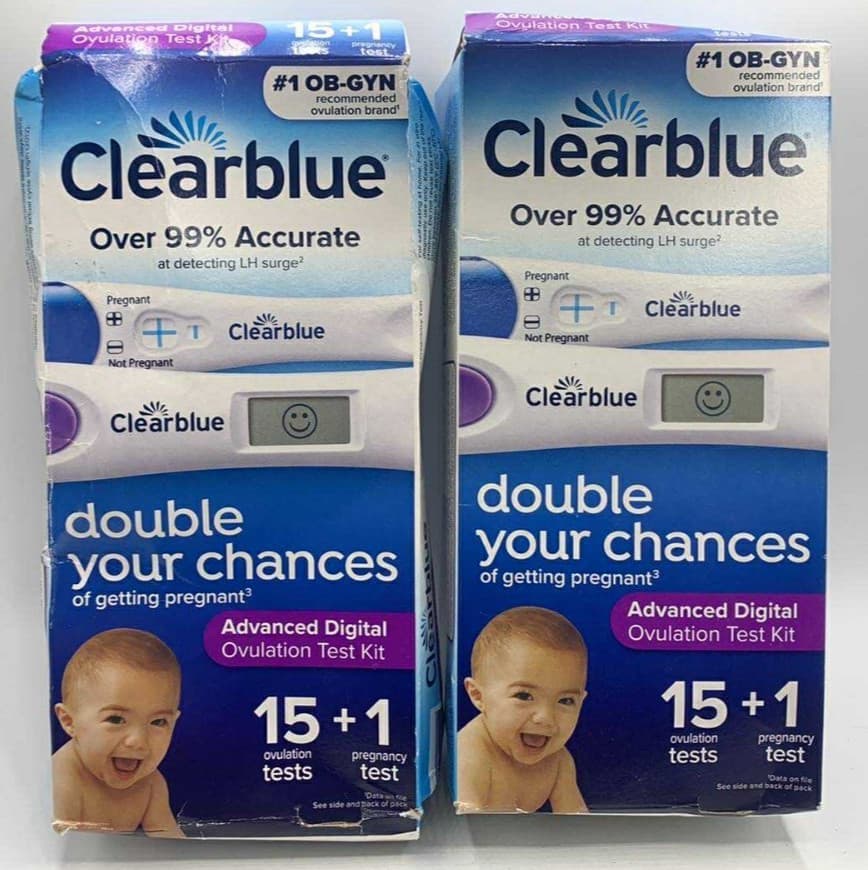 2PK Clearblue Advanced digital Kit ~ 15 Ovulation + 1 Pregnancy Test EA~EXP 5/27