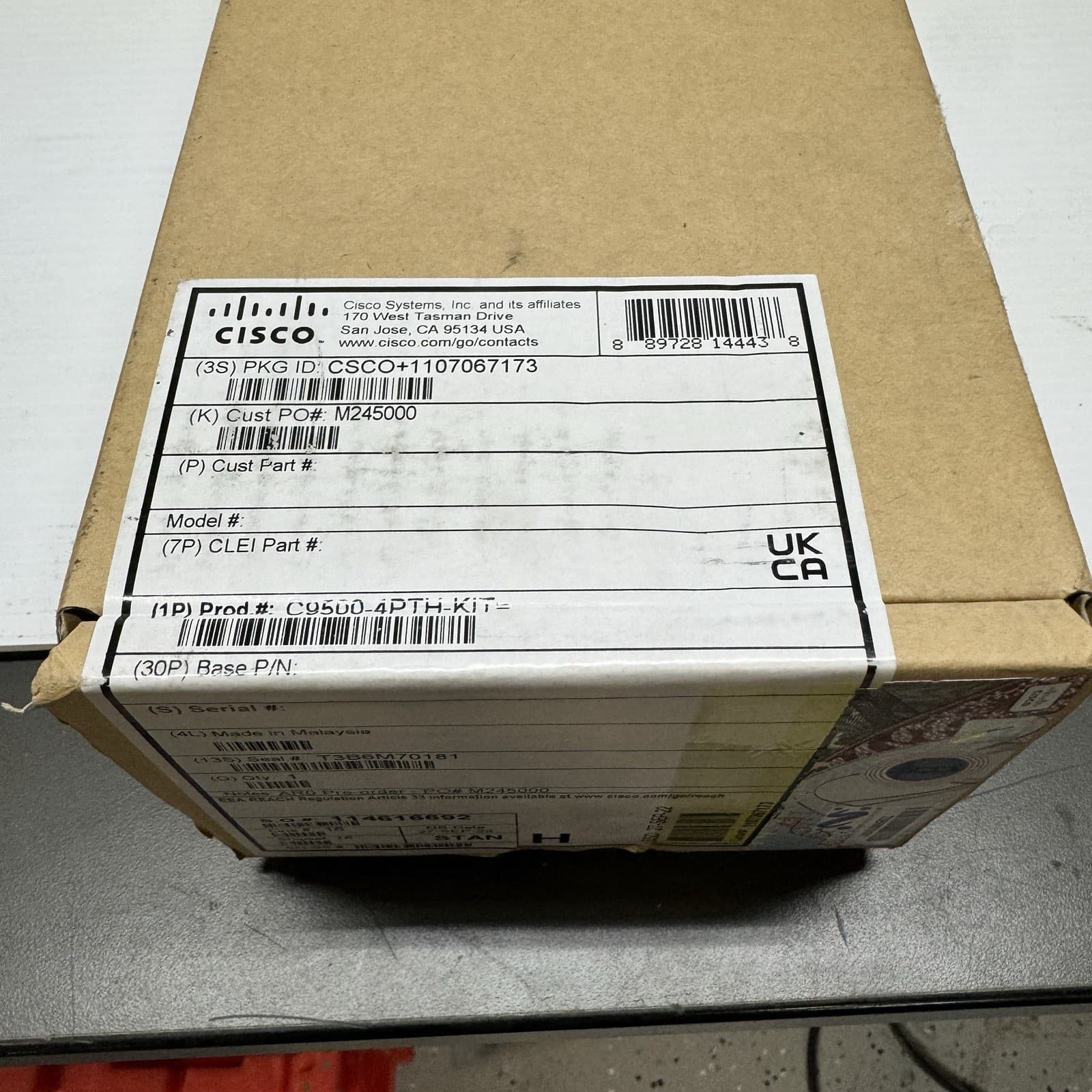 NEW SEALED Cisco C9500-4PTH-KIT= Rack Mount Kit for Cisco 9500 Network Switch 2
