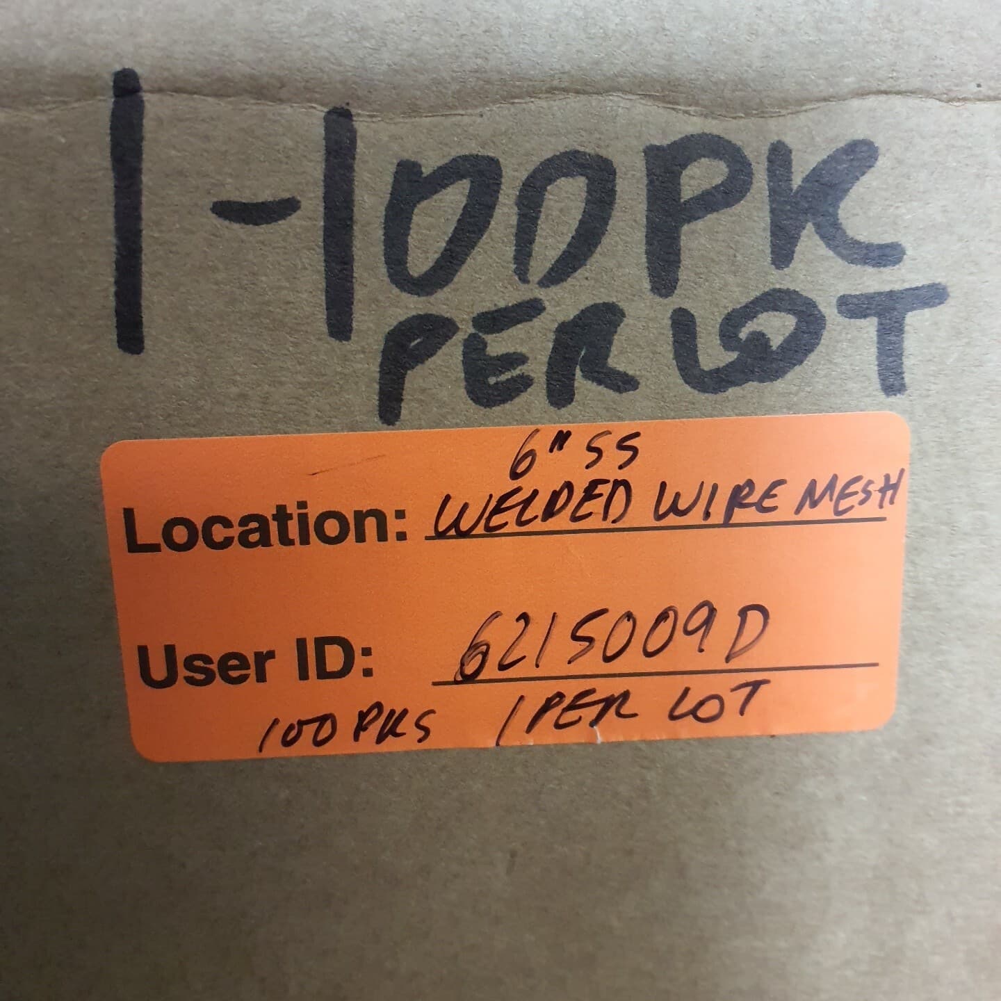 100 Pack 6" Stainless Steel Welded Wire 4 Mesh Circles .023" 304SS 6215009D 6