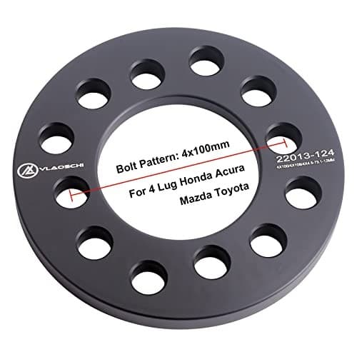  Black Forged 4x100 4x108 4x114.3 4x4.5 Universal Wheel Spacers 12mm-Pack of 2 4