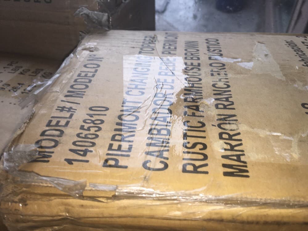 Oxford Baby 14065810 Piermont  changing topper Rustic Farmhouse Brown-New-SHIP24 5