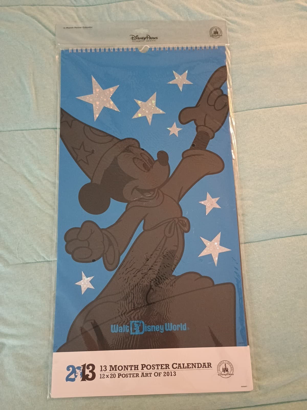 Walt Disney World Poster Art Calendar NEW SEALED W/13 - 12"x20" Disney Posters!