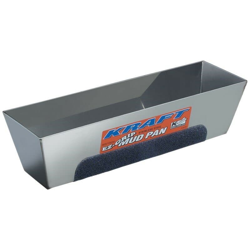 Kraft Tool 14" EZ-Grip Stainless Steel Mud Pan Made in the USA